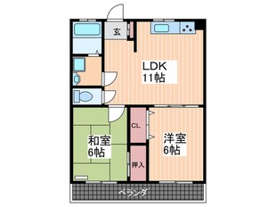 東雲ビルの物件間取画像